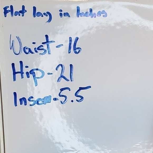 Scout denim orange high waisted button fly shorts Large - Picture 9 of 9